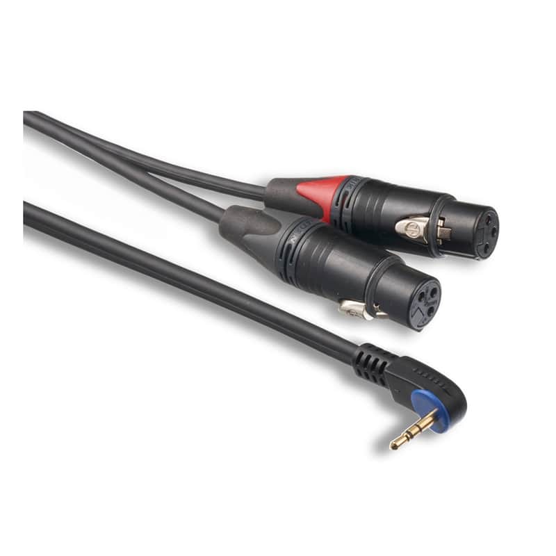 Mogami 3.5mm TRS Minijack to 2 x XLR Plug Cable - 1M (3.5S-31060-2XM-1) image 1