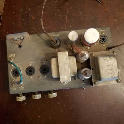 Knight rare 83SX234 10 watt mono tube amplifier 2E26 not 6V6 push pull 1955 - blue wrinkle paint image 3