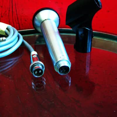 Vintage 1970's Shure 533SB dynamic microphone Low Z Satin Chrome w accessories SM58 image 11