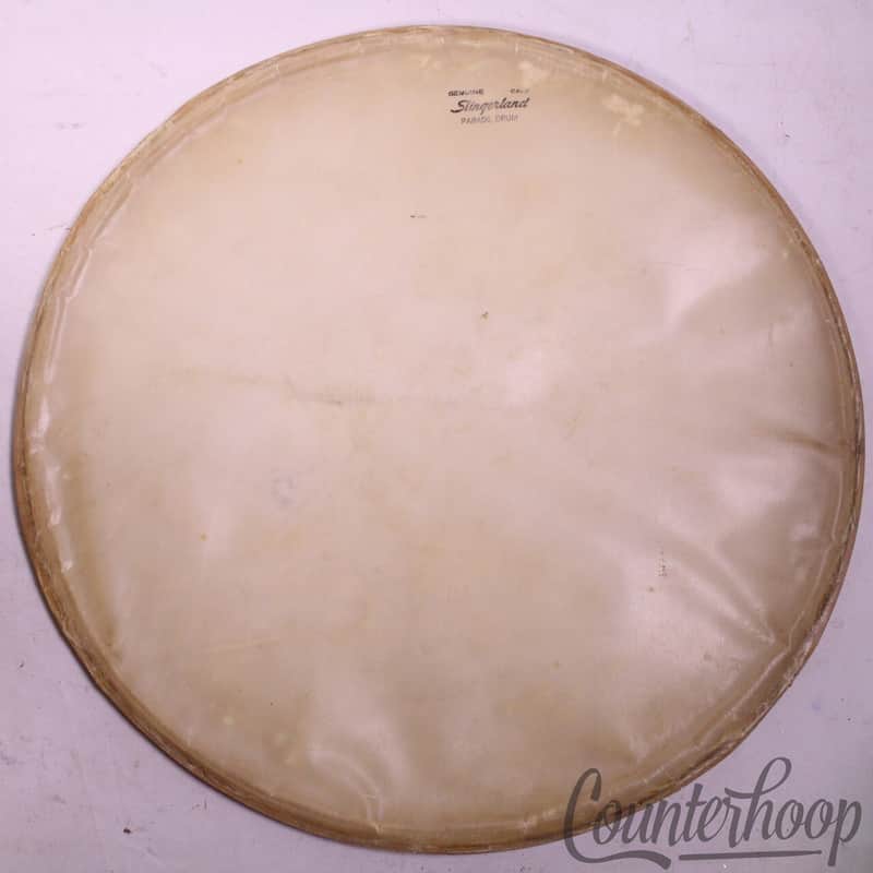 *Slingerland Snare 16" Slunk Calf Skin Parade Drum Resonant Head Vintage 60s USA image 1