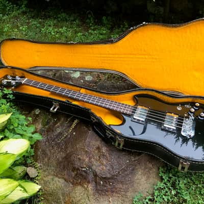 Rare  1977  Guild JetStar JSB-II Stereo/Mono 4-string Bass Black with OHSC image 13
