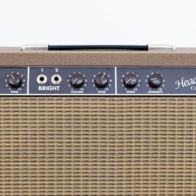 Headstrong Amplifiers Corduroy 1x12 Brown Panel Deluxe-Style Boutique Hand-Wired Tube Amp w/ Cover image 5