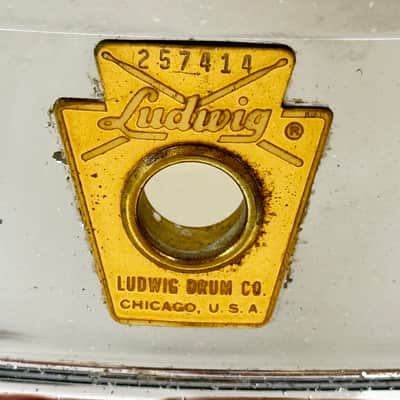 Vintage Ludwig 1960s Supraphonic Snare L400 14x5 image 12