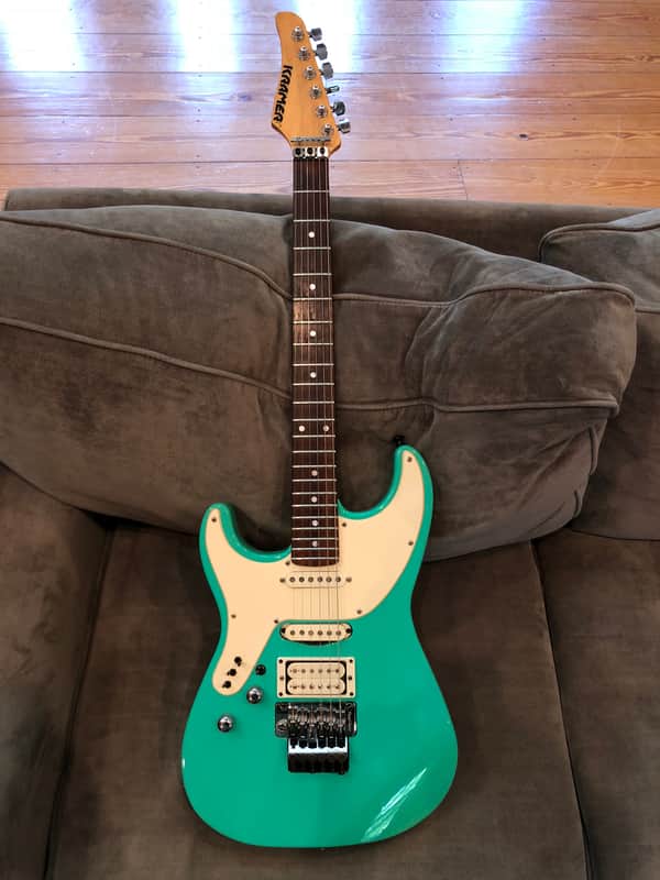 Left Handed Lefty Kramer EE Pro 1 Elliot Easton 1987 Sea Foam Green image 1