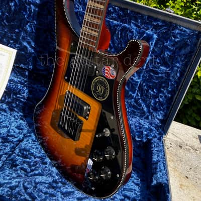 ♚ PRISTINE ♚2022 Rickenbacker 480XC♚TOBACCOGLO♚90th Anniversary♚360♚EBONY♚OHSC♚SAVE ££s image 13