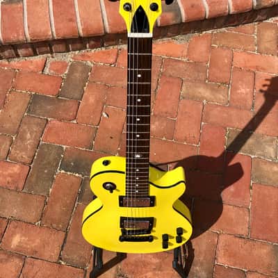 Hard Luck Kings Bossman HLK Kustom Series Yellow Les Paul STYLE USA Single Cut Elec Guitar image 6