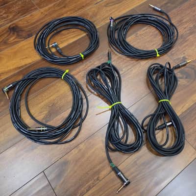 Guitar cable cord lot Gator Cableworks  30' Lot of 5 image 1