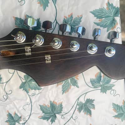Custom Shou Sugi Ban Strat Partscaster - Fire Roasted Pine, Mayan/Aztec Pickguard image 5