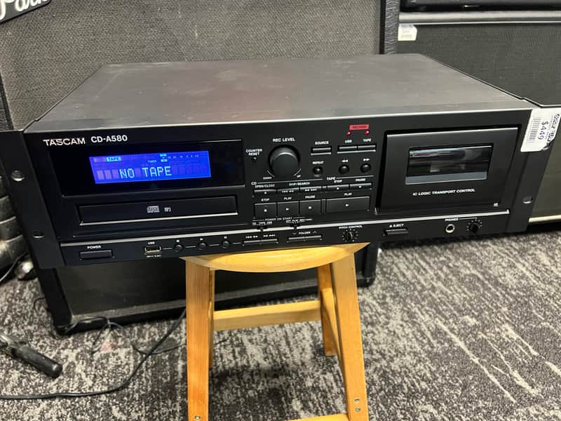 TASCAM CD-A580 2020s - Black image 1