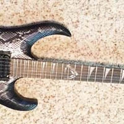Cort X-6VPR-BKS Snake Skin electric guitar w/DiMarzio Super Distortion Bridge Pickup image 1
