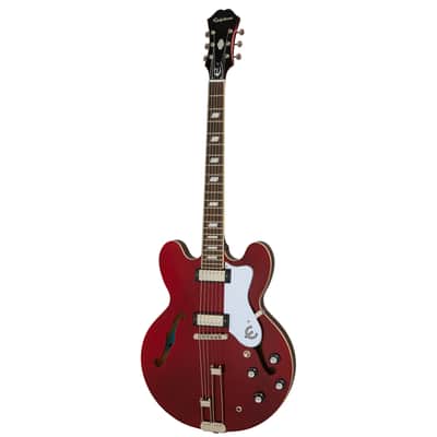 Epiphone Riviera Semi-Hollow Guitar w/ Mini Humbucker Pickups - Sparkling Burgundy image 2