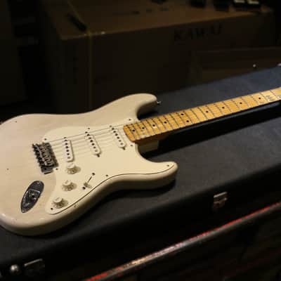 Fender Stratocaster Custom shop 1956 Reissue Journey man Relic 2017 - White Blonde image 1