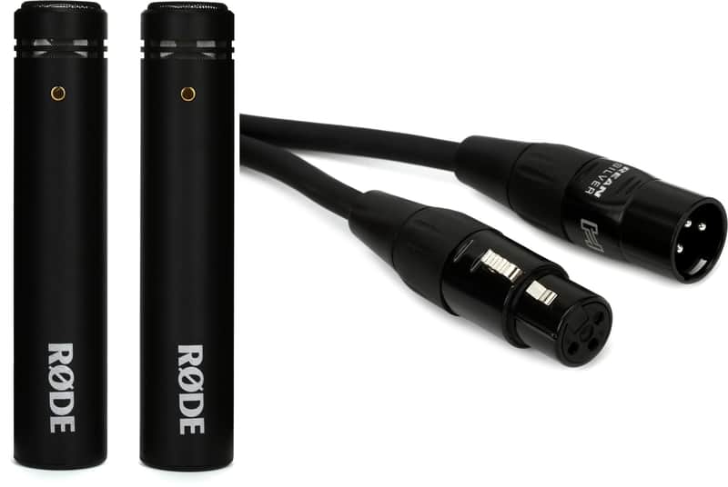 Immagine Rode M5 Small-diaphragm Condenser Microphone - Matched Pair Bundle with Hosa HMIC-003 Pro Microphone Cable - 3 foot - 1