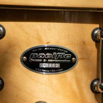 Pacific SX Series w/ Maple Hoop, 5.5x14" 10 lug Snare Drum image 3