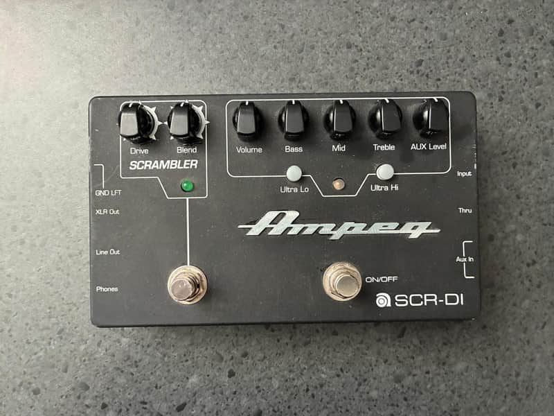 Ampeg SCR‑DI Bass DI Preamp with Scrambler Overdrive 2010s - Black image 1