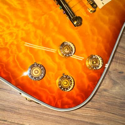 Greco GM-CST QM Amber 2026 - Quilted maple amber sunburst image 9