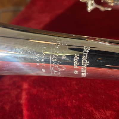 Bach 180S43 Stradivarius Professional Model Bb Trumpet Silver-Plated w/ Original Carrying Case, Mouthpieces & Mute image 11