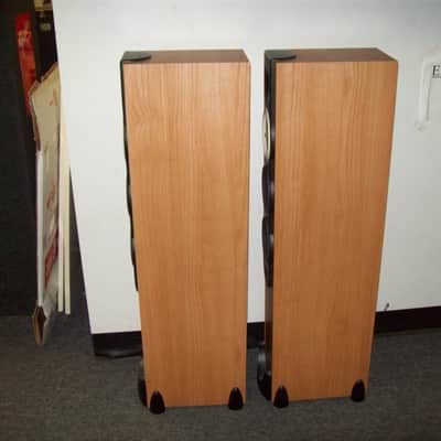 Set Of Paradigm Monitor 7 V.6 Hi Fi Speakers Cherry image 5