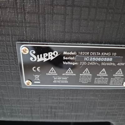 Supro 1820R Delta King 10 5-Watt 1x10" Guitar Combo 2021 - Present - White / White Stripes image 5