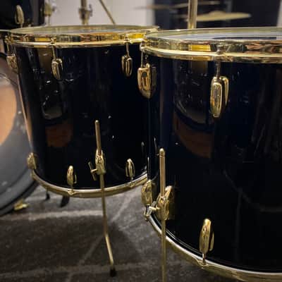 Immagine Slingerland Limited Edition Black Gold Drum Set - 1980s - 8