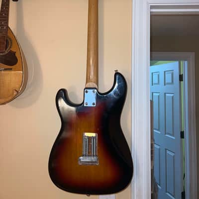 Vintage 1970s Memphis 102SB Stratocaster-Style MIJ Electric Guitar | Sunburst | Upgraded Wilkinson Tuners image 8