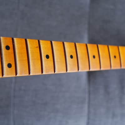 Warmoth 1-Piece Maple Neck with Amber Finish and Locking Hipshot Tuners! image 11