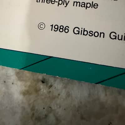 Gibson Acoustic Guitar Brochure 1986 dove hummingbird J 100 180 45 200 25 30 35 catalog image 7