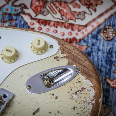 FENDER USA Custom Shop '56 Reissue Stratocaster Ltd Super Hvy Relic "Ivory" (2023) image 10