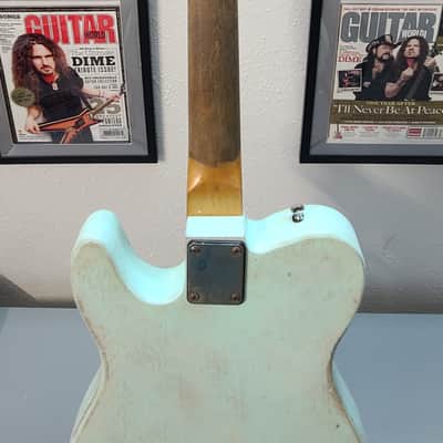 Partscaster Telecaster Relic AWESOME GUITAR! 2020s - Blue Nitro Shellac image 10