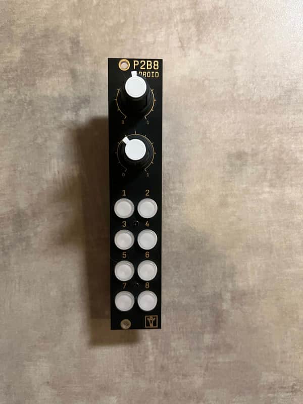 Der Mann Mit Der Maschine P2B8 Knob + Button Expander for Droid 2023 - Black with White Buttons image 1