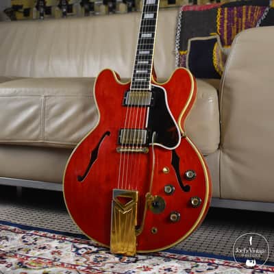 Gibson ES-355TDSV with Sideways Vibrola 1962 - Cherry image 2