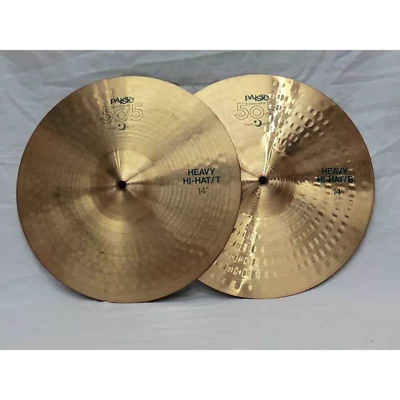 Paiste 14" 505 "Green Label" Heavy Hi-Hat Cymbals (Pair) image 1