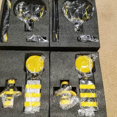 Neat Microphones King Bee 2020s Black/Yellow Pair with  Beeline quad conductor XLR mic cables image 3