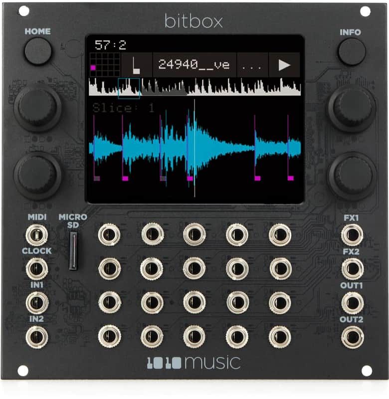 1010music Bitbox mk2 Eurorack Performance Sampler with Touchscreen - Black image 1