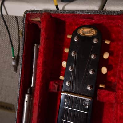 Supro Jet Airliner Lap Steel Console 8 Tuxedo 1960s owned by Chris Shiflett image 4