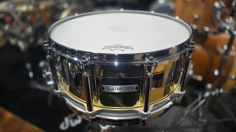 Pearl CS-1465F "Tricolon" Chad Smith Signature Free-Floating 14x6.5" Snare Drum 2015 - 2016 - Brass/Steel image 1