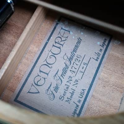 Vintage Ventura V-6 Acoustic Guitar (Made in Japan, Natural Gloss) image 4