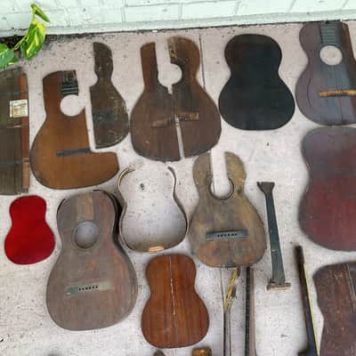 Various Vintage Mandolin and Banjo Necks and Guitar Bodies image 2