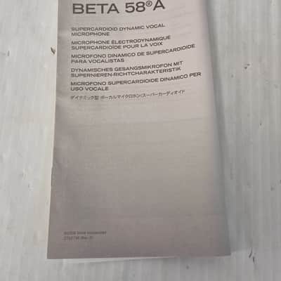 Shure BETA 58A Handheld Supercardioid Dynamic Microphone 1996 - Present - Black image 12