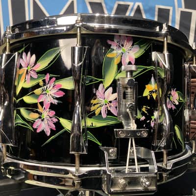 Yamaha - 8x14" SD980 Vintage MIJ Recording Custom, Hand-Painted Snare Drum, Immaculate! 1980s image 15