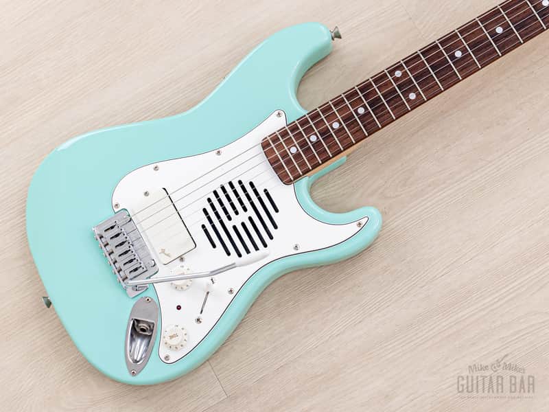 1996 Fender Stratocaster ST-Champ10 ST-CH-435 Mini Electric Guitar Sonic Blue w/ Built-In Speaker, Japan MIJ image 1