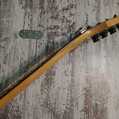 Ibanez RG570 MIJ Japanese Pre Prestige Original Wizard Neck Edge Tremolo Paul Gilbert Dimarzio PAF Pro Bridge Pickup Early 1990s Black Metallic image 11