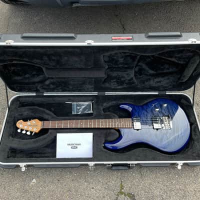 Music Man Luke III HH BFR Blueberry Burst Quilt Roasted RW - Mint Inc Case image 7