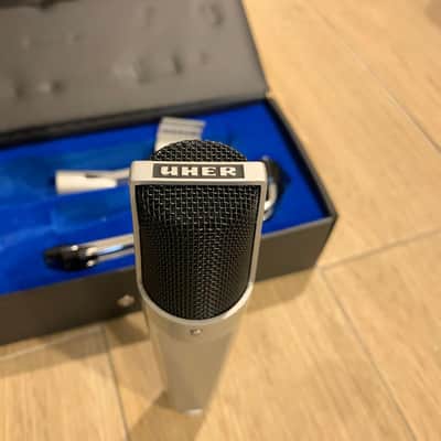 Uher M 537 German Dynamic Vintage Mic (AKG) with case and stand. image 9