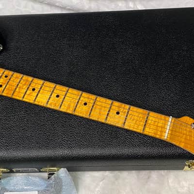 NEW! Fender Custom Shop Flamethrower Telecaster Custom - NOS - Modern Specs - Texas Special Pick-Ups - AAAA Flamed Neck - Black Sparkle - Authorized Dealer - 7.5lbs - G07234 image 5