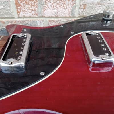 Vintage 1963 Gretsch Corvette Electric Guitar Husk Project w/ Pickups, Hagstrom Case! image 5