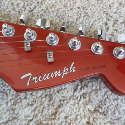 Triumph Sonic Master エレキギター レッド Triumph Sonic Master Strat - 1990's? - Metallic Red - Japan? | Reverb