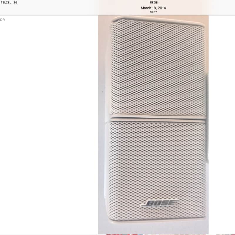 Bose Jewel cube speakers white 5 each-note pics image 1