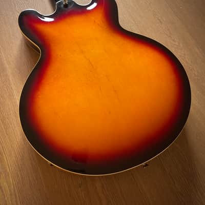 1997 Epiphone Rivoli VC Vintage Sunburst Made in Korea Peerless factory image 6