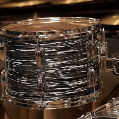 Ludwig 12/13/16/22" Classic Maple Mod Drum Set - Vintage Black Oyster image 16